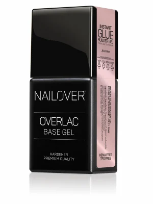 instant glue jelly pink foto Instant Glue Nailover 15 ml Jelly Pink