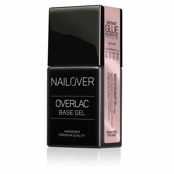 instant glue jelly pink foto Instant Glue Nailover 15 ml Jelly Pink