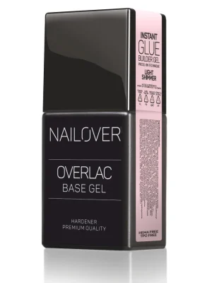 INSTANTGLUELIGHTSHIMMER Instant Glue Nailover 15 ml Light Shimmer